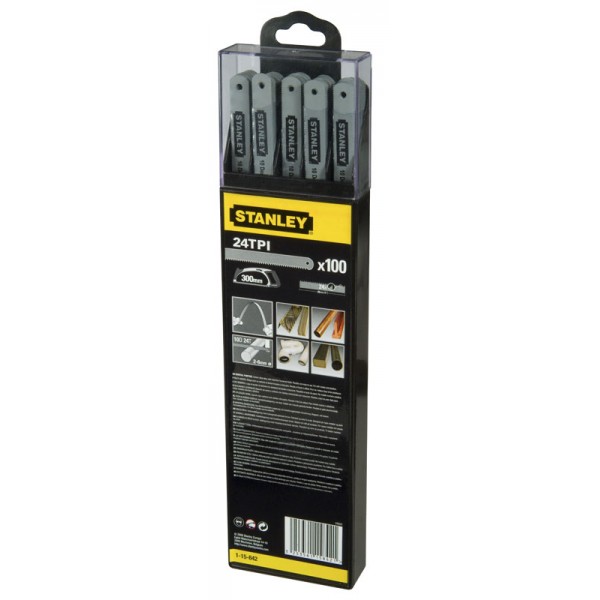 ΛΑΜΕΣ ΣΙΔΗΡΟΠΡΙΟΝΟΥ LION 300mm/24TPI 100 ΤΕΜΑΧΙΑ STANLEY 1-15-842