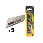ΣΠΑΣΤΕΣ ΛΑΜΕΣ ΚΑΡΒΙΔΙΟΥ 18mm  5 ΤΕΜΑΧΙΩΝ STANLEY STHT0-11818