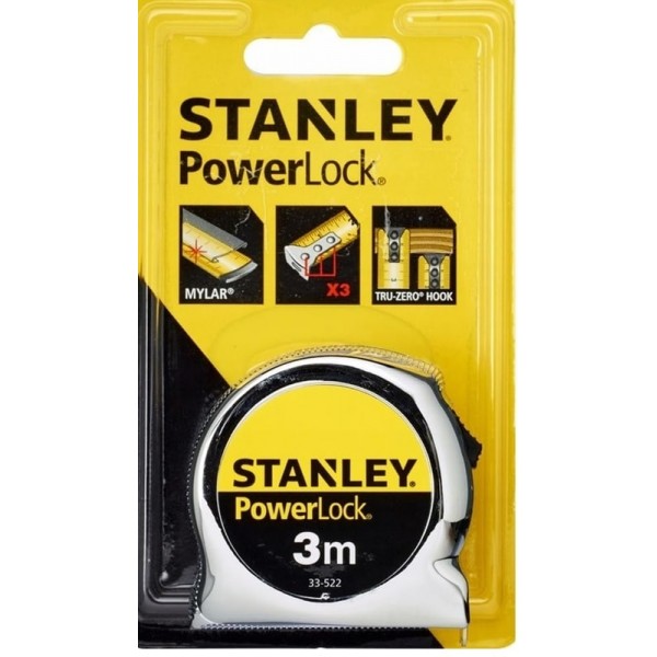 MICRO POWERLOCK ΜΕΤΡΟ 3m STANLEY 0-33-522