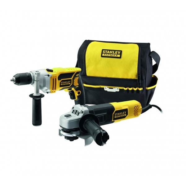 ΣΕΤ ΚΡΟΥΣΤΙΚΟ ΔΡΑΠΑΝΟ 750W & ΓΩΝΙΑΚΟΣ ΤΡΟΧΟΣ 850W FATMAX STANLEY FMEK21S-QS