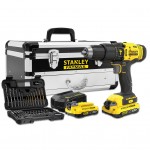 ΚΡΟΥΣΤΙΚΟ ΔΡΑΠΑΝΟΚΑΤΣΑΒΙΔΟ 18V Lion (2x2.0Ah) V20 ΜΕ 50 ΕΞΑΡΤΗΜΑΤΑ ΚΑΙ ΜΕΤΑΛ.ΕΡΓΑΛΕΙΟΘΗΚΗ FATMAX STANLEY SFMCD711D2F