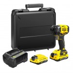 ΠΑΛΜΙΚΟ ΚΑΤΣΑΒΙΔΙ BRUSHLESS V20 18V 3 ΤΑΧΥΤΗΤΩΝ (2x2.0AH) ΣΕ ΚΑΣΕΤΙΝΑ FATMAX STANLEY SFMCF820D2K