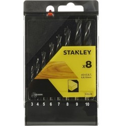 ΣΕΤ ΤΡΥΠΑΝΙΑ ΑΚΙΔΑΣ ΓΙΑ ΞΥΛΟ 8ΤΕΜ.3-10x1.0mm  STANLEY STA56006