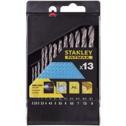 ΣΕΤ 13 ΤΕΜΑΧΙΩΝ ΤΡΥΠΑΝΙΑ ΜΕΤΑΛΛΟΥ HSS-CNC 2-8(.5mm) STANLEY FATMAX STA56013