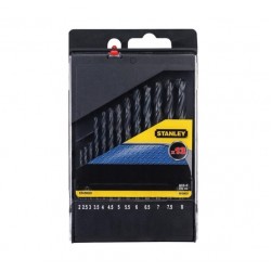 ΣΕΤ ΤΡΥΠΑΝΙΑ 13 ΤΜΧ ΜΕΤΑΛΛΟΥ HSS-R 2-8 mm (0.5mm) STANLEY STA56020