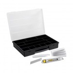 3  ΣΕ 1 INTERLOCK ΜΑΧΑΙΡΙ 18mm - ΤΑΜΠΑΚΙΕΡΑ 14 ΥΠΟΔΟΧΕΣ - 50 ΑΝΤΑΛΛΑΚΤΙΚΕΣ ΛΑΜΕΣ STANLEY STHT10018-9