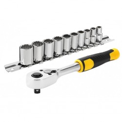 ΣΕΤ ΚΑΣΤΑΝΙΑ ΜΕ ΚΑΡΥΔΑΚΙΑ 1\4" 72 ΔΟΝΤΙΑ 11τμχ STANLEY STMT82666-0