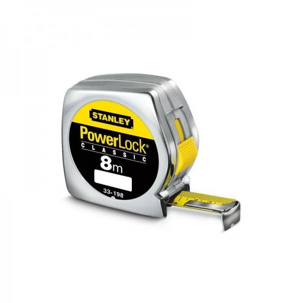 POWERLOCK ΜΕΤΡΟ ΜΕ ΚΕΛΥΦΟΣ ΑΒS 8m STANLEY 0-33-198