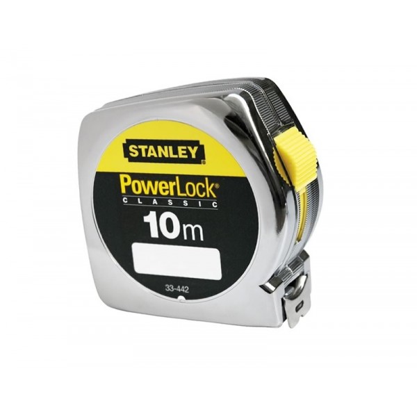 POWERLOCK ΜΕΤΡΟ ΜΕ ΚΕΛΥΦΟΣ ΑΒS 10m STANLEY 0-33-442
