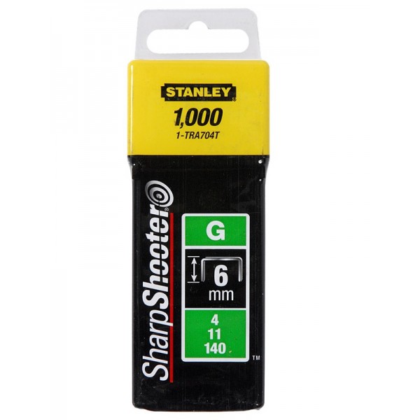 ΔΙΧΑΛΑ G 4/11/140 ΒΑΡΕΩΣ ΤΥΠΟΥ  6mm 1000 ΤΕΜΑΧΙΑ STANLEY 1-TRA704T