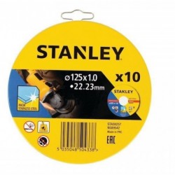 Δίσκος Κοπής Μετάλλου 10 τμχ 125x1x22.23mm Stanley STA38257-XJ